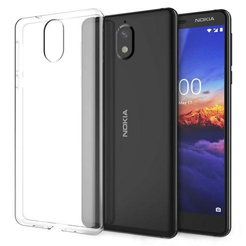 Flexi Slim Gel Case for Nokia 3.1 - Clear (Gloss Grip)